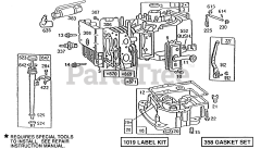 Briggs & Stratton 190706-6004-01 - Briggs & Stratton Vertical Engine Cyl, Sump, Oil Fill,Governor