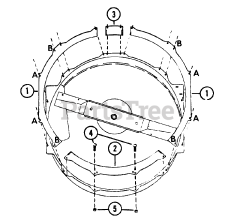 Gravely 835019 - Gravely 32" Grass Bagger for 1100 & 1200 Series Tractor (SN: 000101 & Above) FLANGE