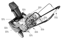 Murray 620301x4NA - Murray 20" Snow Thrower (2002) Decals