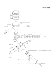 Kawasaki FA130D-BS15 - Kawasaki Engine PISTON/CRANKSHAFT