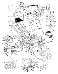 MTD 75524 (122-478B033) - MTD Walk-Behind Mower (1992) (Ace Hardware)
