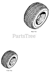 AGCO 920 H (1690897) - AGCO 48" Garden Tractor, 18.5hp Diesel Wheel &amp; Tire Group - Rear Tires