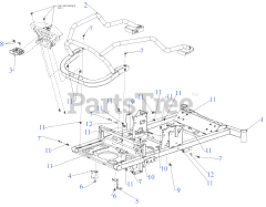 Craftsman Z 5400 (CMXGNAM211702) (17ARFACT093) - Craftsman 46" Zero-Turn Mower (2022) Frame