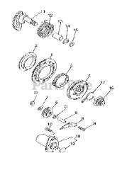 Murray S-1543 - Murray 50cc ATV (2002) Kick Starter Assembly