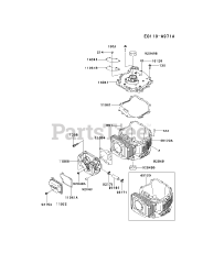 Kawasaki FJ180V-ES50 - Kawasaki Engine CYLINDER/CRANKCASE
