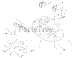 Toro 71226 (16-38 XLE) - Toro Lawn Tractor (SN: 210000001 - 210999999) (2001) 38" Deck Engagement Assembly