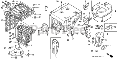 Honda GX340 K1 QXC9/A (GC05) - Honda Engine, Made in Japan (SN: GC05-3600001 - GC05-9999999) MUFFLER (2)