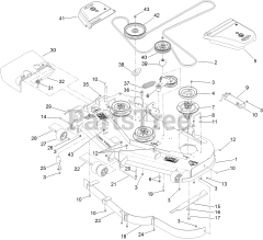 Toro 74915 CP - Toro 60" Z Master Zero-Turn Mower, Side-Discharge Deck (SN: 311000001 - 311999999) (2011) Deck Assembly