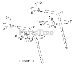 Husqvarna ST 276 EP (961910039-12) - Husqvarna 30" Snow Blower (2014-07) HANDLE 3