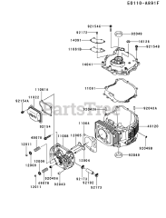 Kawasaki FJ180V-DM01 - Kawasaki Engine CYLINDER/CRANKCASE