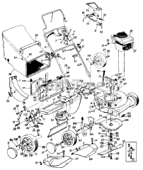 Montgomery Ward TMO-3749500 (125-828R088) - Montgomery Ward Power Kraft Walk-Behind Mower (1995)