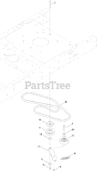 Toro 74740 (SS 5425) - Toro 54" TimeCutter Zero-Turn Mower (SN: 315000001 - 315999999) (2015) Belt and Idler Assembly