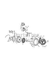 MTD 370-JU - MTD Engine 370-JU Starter Assembly &amp; Blower Housing