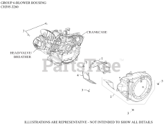 Kohler CH395-3260 - Kohler Command PRO Engine, Made for Fuzhou Longteng, 9.5hp, 7.1kW 06 Blower Housing