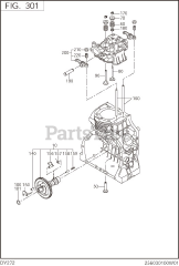 Subaru Robin DY272DS4020 (DY27-2) - Subaru Robin Engine, Diesel 301 Intake &amp; Exhaust