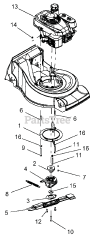 Gravely 911288 - Gravely 21" Walk-Behind Mower, Honda (SN: 000101 & Above)