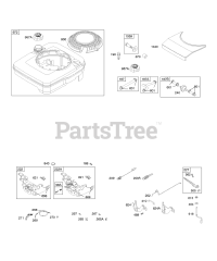Briggs & Stratton 12G702-1704-E1 - Briggs & Stratton Vertical Engine Controls, Fuel Supply, Governor Spring