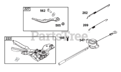 Briggs & Stratton 13R232-0004-H5 - Briggs & Stratton Horizontal Engine Controls Group