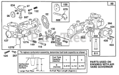 Briggs & Stratton 80232-2375-01 - Briggs & Stratton Horizontal Engine AirVaneGov. Carburetor Assy.