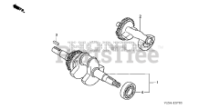 Honda HS1336 I A (SBAJ) - Honda 36" Snow Blower, Made in Japan (SN: SBAJ-5000001 - SBAJ-9999999) CRANKSHAFT