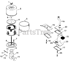 Cub Cadet 1712 (145-782-100) - Cub Cadet Garden Tractor Air Cleaner &amp; Breather-Tractors W/sn 779971 &amp; Up