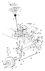 MTD 132-740-000 - MTD Lawn Tractor, Style 6 (1992)