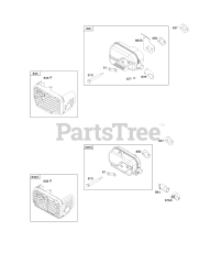 Briggs & Stratton 12Q902-0116-B1 - Briggs & Stratton Vertical Engine Exhaust System