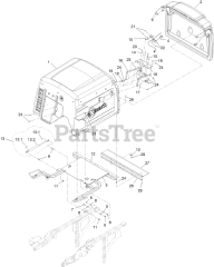 Exmark NVS740CKC42000 - Exmark 42" Navigator Front Mount Mower, Kohler CH740 (SN: 413950474 - 416150474) (Rev A) (2023) Hopper Assembly 1