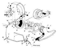 MTD 243-689-205 - MTD Walk-Behind Blower Vacuum (1993) (Mid States Distributor)