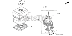 Honda WP30 X ACF6 (WZBF) - Honda Water Pump, Made in Japan (SN: WZBF-1000001 - WZBF-1299999) AIR CLEANER