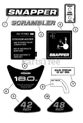 Snapper YZ 20486 BVE (85696) - Snapper Scrambler 48" Zero-Turn Mower, 20hp