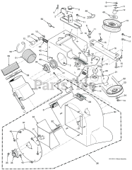 Scag GC-3B (06334) - Scag Fabric 3-Bag Grass Catcher (SN: P3500001 - P3599999) STC 48"/52" BLOWER HOUSING ASSEMBLY