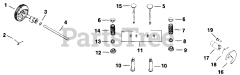 Kohler K301-47742 - Kohler K-Series Engine, Made for Wheel Horse, 12hp, 9kW Camshaft And Valves 4-10-6 (TP-2097)