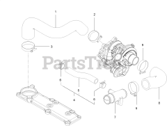 Toro 72028 (7500-D) - Toro 60" Z Master Zero-Turn Mower, Rear-Discharge Deck (SN: 416262337 - 416288793) Suction Manifold Assembly