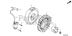 Honda EZ3500 A (EZEK) - Honda Generator, Made in Japan (SN: EZEK-1000001 - EZEK-1029999) FLYWHEEL