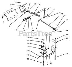 Toro 79370 - Toro 36" Tiller for 300 Series Tractors (SN: 049000001 - 049999999) (1994)