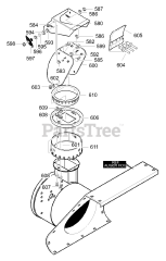 Murray 624809x54A - Murray 24" Snow Thrower (2001) Discharge Chute Assembly