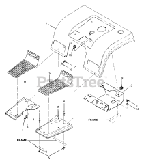Cub Cadet 1541 (141-651-100) - Cub Cadet Garden Tractor (SN: 800000 - 816508) Fenders And Footrest