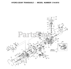 Husqvarna 331-0650 - Husqvarna Hydro-Gear Transmission (2001-03) REPAIR PARTS 2