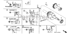 Honda GX390 K1 QDW9 (GCAA) - Honda Engine, Made in Japan (SN: GCAA-2000001 - GCAA-3399999) CRANKSHAFT