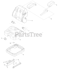 Exmark LZE751CKA524A2 - Exmark 52" Lazer Z E-Series Zero-Turn Mower, Kawasaki FX (SN: 404314159 - 406294344) (Rev B) (2019) Seat Assembly (cont.)