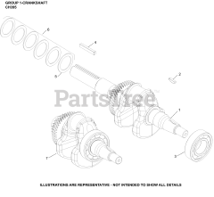 Kohler CH395-1014 - Kohler Command PRO Engine, Basic Version, 9.5hp, 7.1kW 01 CrankShaft