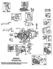 Briggs & Stratton 114982-3155-01 - Briggs & Stratton Vertical Engine Cyl,Oil Fill,Piston,Mufflers