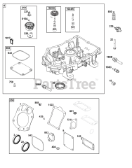 Briggs & Stratton 54E677-0004-J1 - Briggs & Stratton Vertical Engine Crankcase Cover/Sump Group