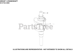 Kohler ECV740-3000 - Kohler Command PRO EFI Engine, Basic Version, 25hp, 18.61kW 01 CrankShaft