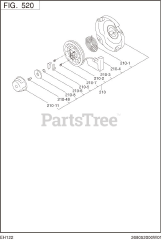Subaru Robin EH122D26010 (EH12-2) - Subaru Robin Rammer Engine 520 Cooling &amp; Starting