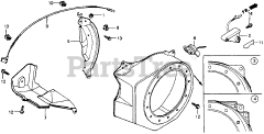 Honda WD20 X C (GX110) - Honda Water Pump, Made in Japan (SN: GX110-1000001 - GX110-9999999) FAN COVER + SIDE PLATE