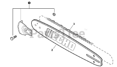 Echo CS-400 F - Echo Chainsaw (SN: C27911001001 - C27911999999) Chain, Guide Bar
