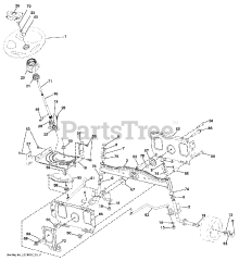 Poulan Pro PB 195H42 LT (960420036-04) - Poulan Pro Lawn Tractor (2009-09) Steering