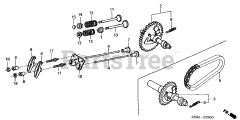 Honda GX160 K1 LX2/A (GC02) - Honda Engine, Made in Japan (SN: GC02-8670001 - GC02-9099999) CAMSHAFT